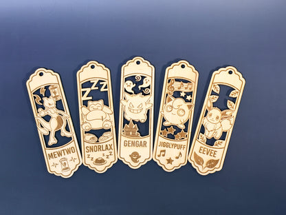 Laser Cut Bookmarks - Pokemon