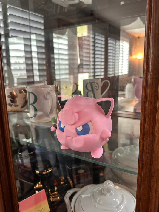 JigglyPuff Window Figure – Cute Pokémon Display